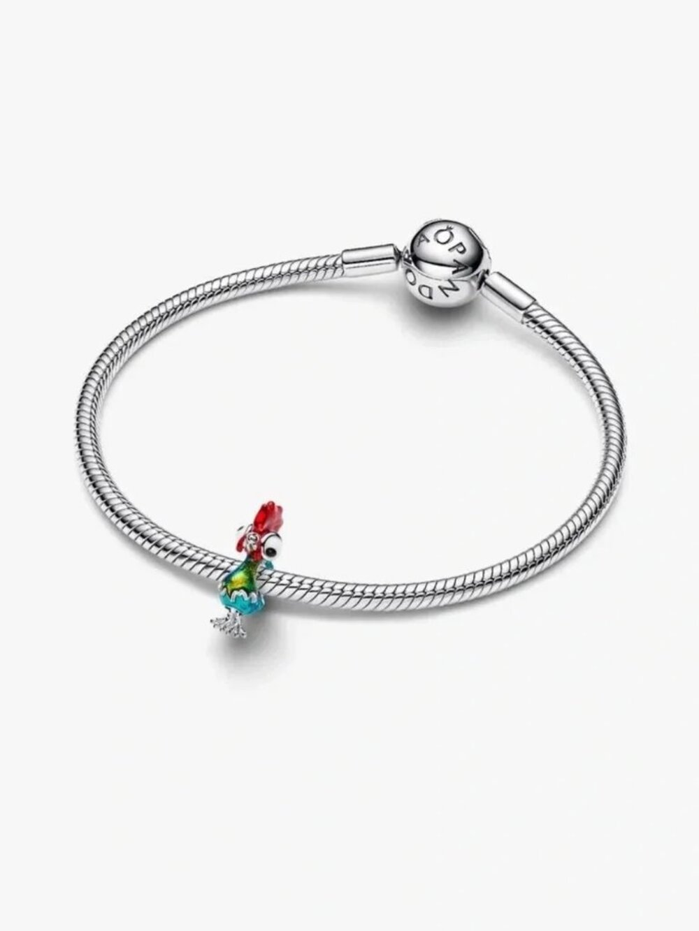 Pandora Silver Bracelet with Multicolored Parrot Charm